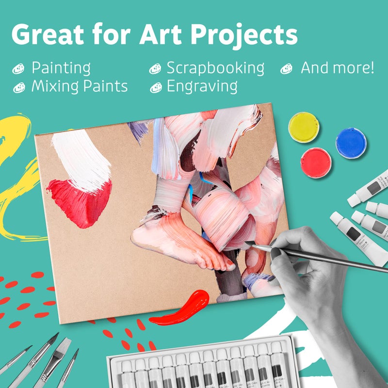 Artlicious - 9x12 Hardboard 6 Pack - Great Alternative to Canvas Panel Boards - Image 4